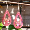 boucles d'oreilles rennes de noel