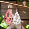 boucles d'oreilles rennes de noel